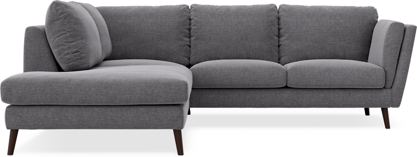Madison - 2-sits soffa med divan vänster - Grå