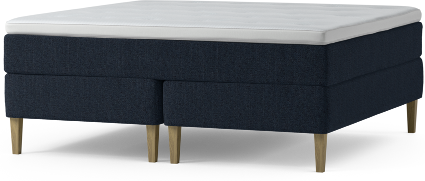 Delux Exclusive - Kontinentalsäng, dubbelsäng med bäddmadrass och sängben