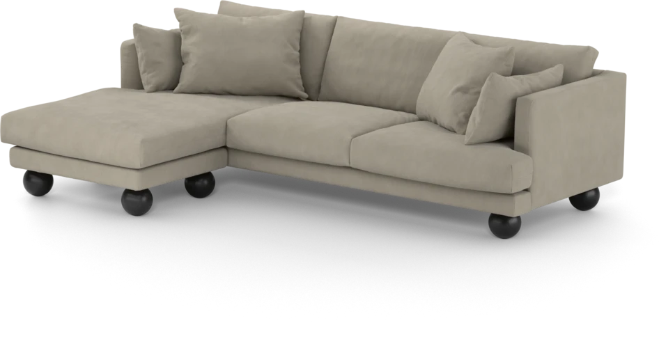 Harper - 4-sits med schäslong vänster - Beige