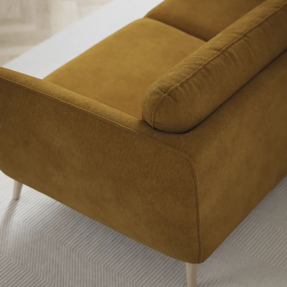 Madison Lux - Hörnsoffa 2+3-sits, hörn 1 - Gul