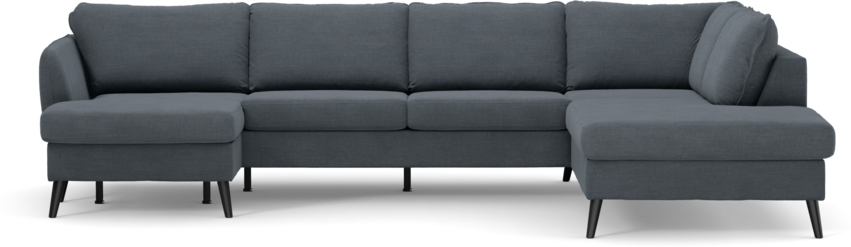 County - 3-sits soffa med schäslong vänster och divan höger - Blå