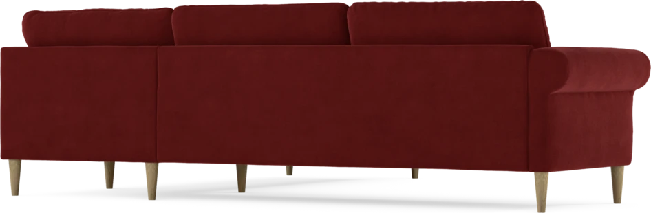 Bridge - Hörnsoffa, 3+2-sits - Röd