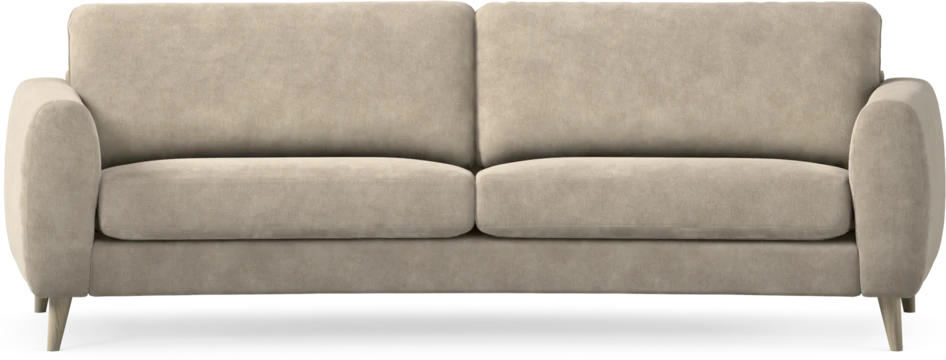 Bridge - 3-sits soffa svängd - Beige