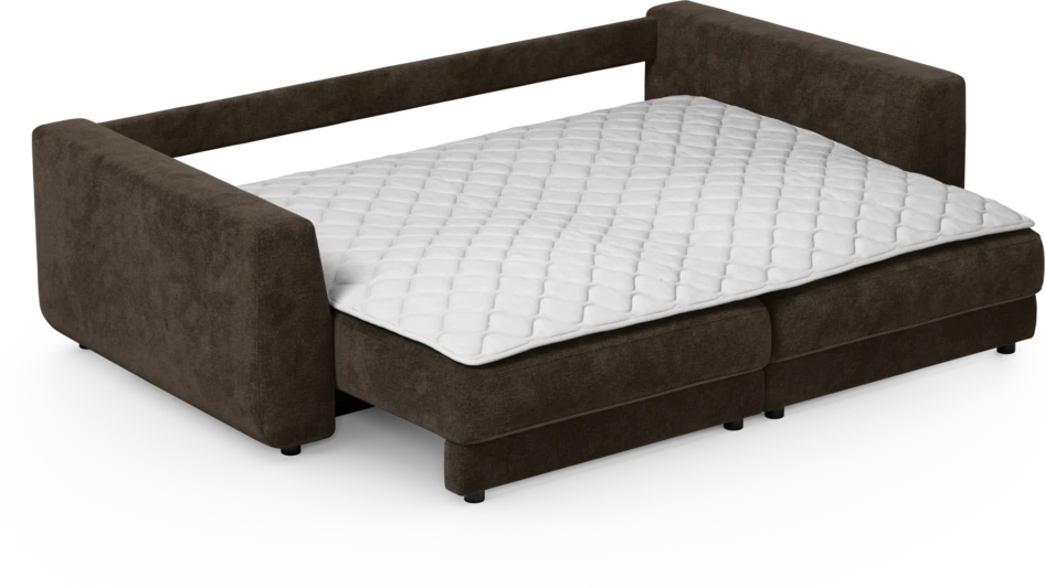 Amie - Bäddsoffa 3-sits - Brun