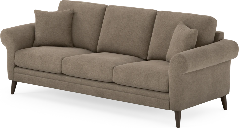 Eden - 3-sits soffa - Brun