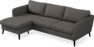 County - 3-sits soffa med flyttbar schäslong - Brun