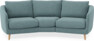 Madison - 3-sits soffa svängd, 70 cm - Blå