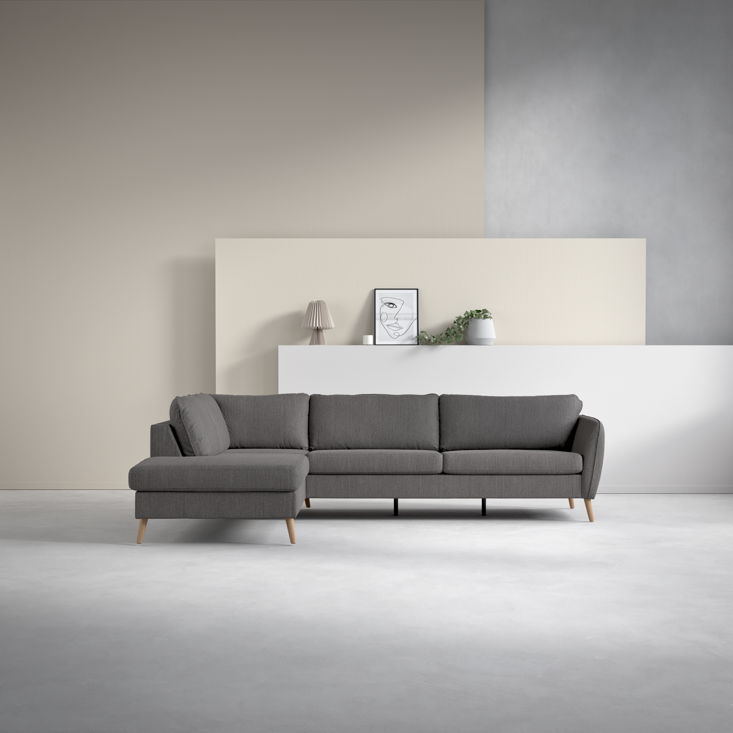 County - 2,5-sits soffa med divan vänster - inspiration