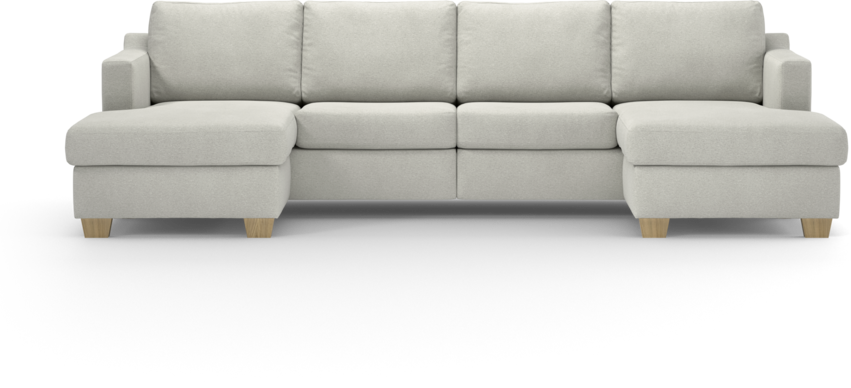 Friday - 2-sits soffa med två schäslonger - Vit