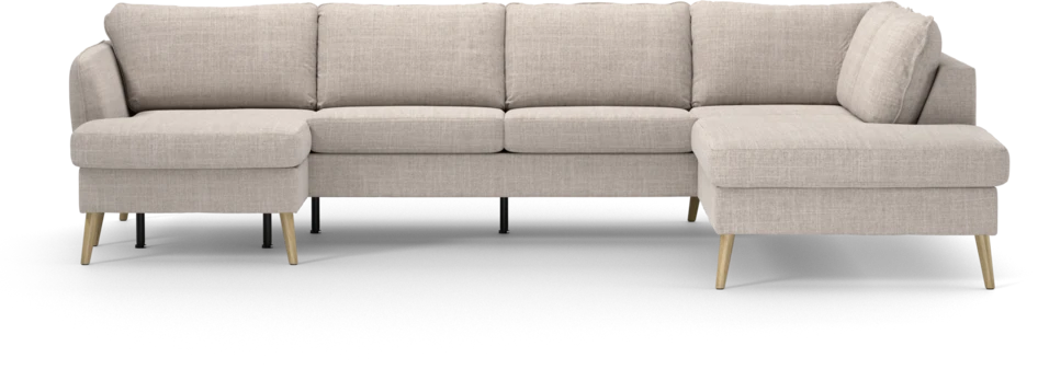 County - 3-sits soffa med schäslong vänster och divan höger - Beige