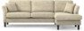 Eden - 2,5-sits soffa med schäslong - Beige