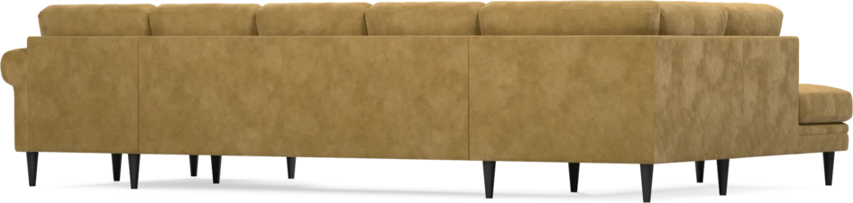 Eden - 3-sits soffa med divan vänster och schäslong höger - Gul