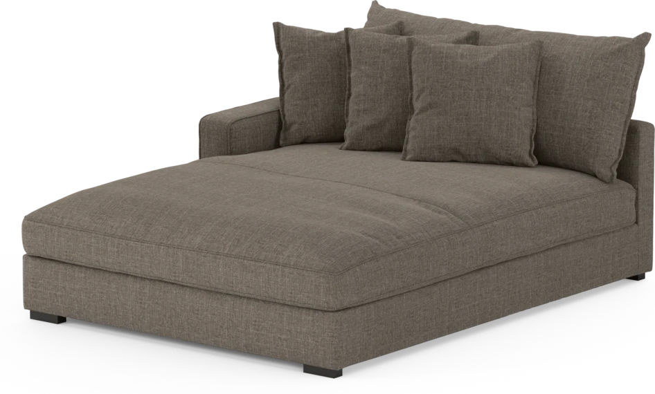 Rossi - Schäslong XL vänster - Brun