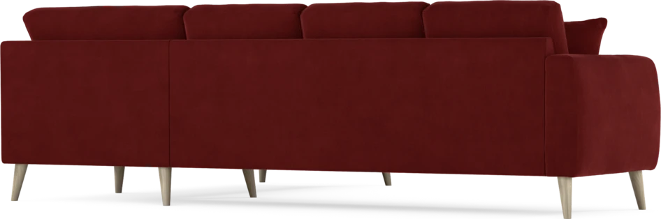 Eden - Hörnsoffa, 3+2-sits - Röd