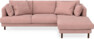 Harper - 4-sits med schäslong höger  - Rosa