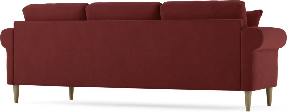 Eden - 3-sits soffa svängd - Röd