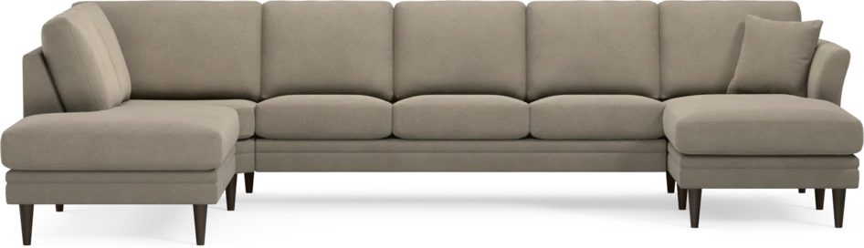 Eden - 3-sits soffa med divan vänster och schäslong höger - Beige