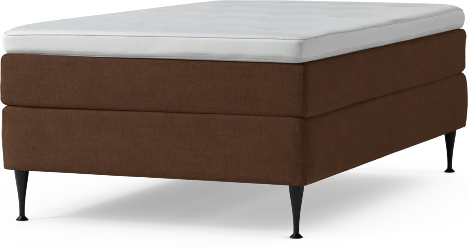 Delux Sense - Kontinentalsäng, enkelsäng 120 cm med bäddmadrass och sängben