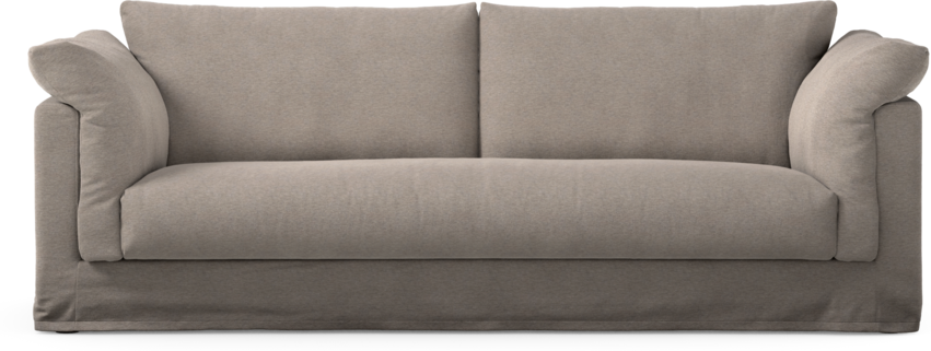 Cherrie - 3-sits soffa, hel dyna och kappa - Beige