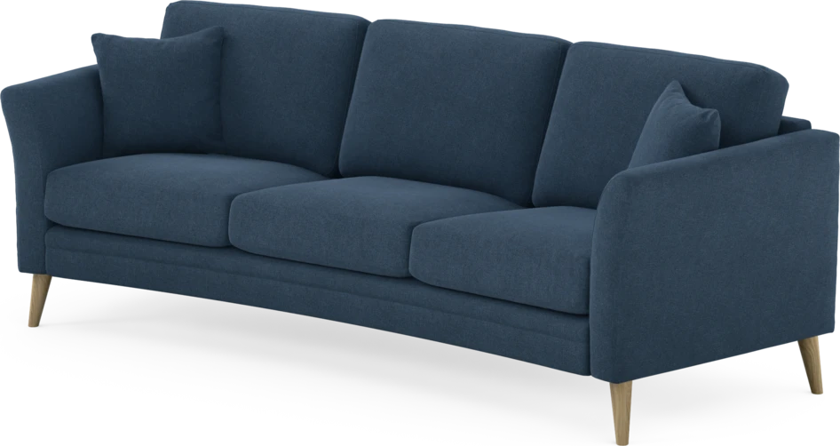 Eden - 3-sits soffa svängd - Blå
