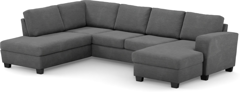 Friday - 3-sits soffa med divan vänster och schäslong höger - Grå