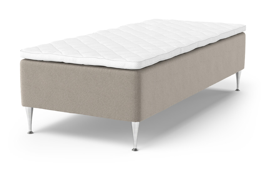 Dream Delux - Ramsäng, enkelsäng med bäddmadrass Sense Delux - Beige