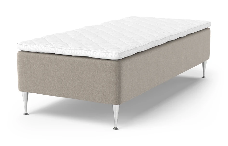 Dream Delux - Ramsäng, enkelsäng med bäddmadrass Sense Delux - Beige