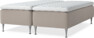 Delux Dream - Ramsäng, dubbelsäng med bäddmadrass - Beige