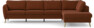 County - 3-sits soffa med divan höger - Röd