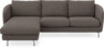 Madison Lux - 2-sits soffa med schäslong vänster - Grå