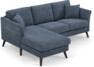Eden - 2-sits soffa med schäslong - Blå