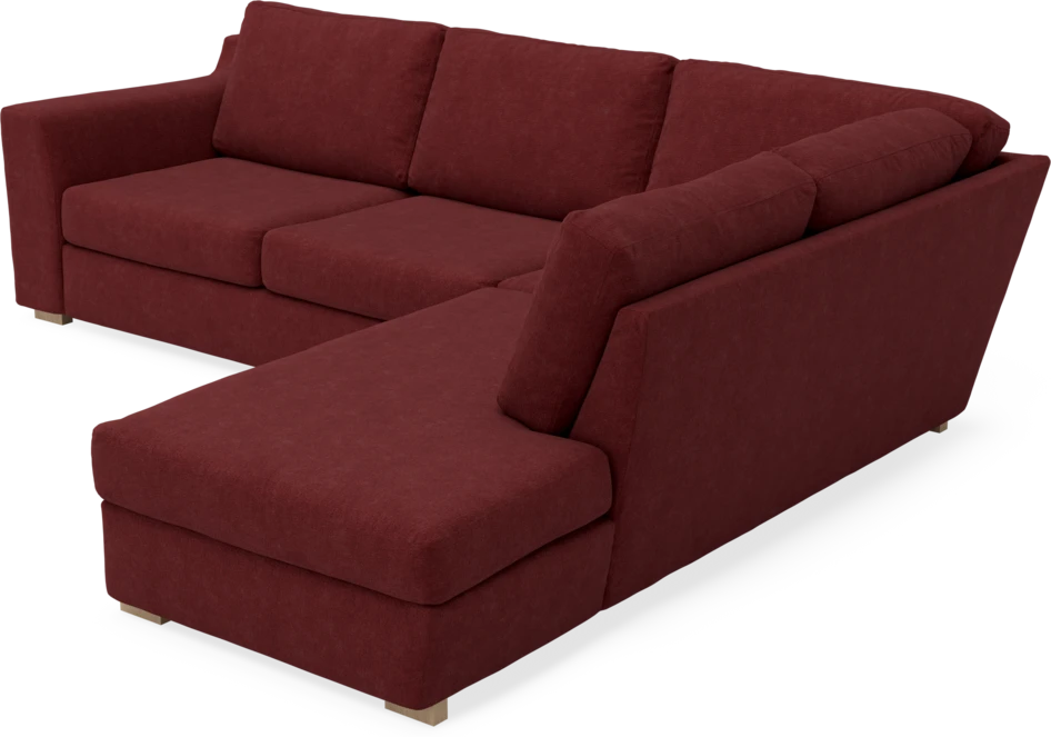 Friday - 2,5-sits soffa med divan höger - Rosa