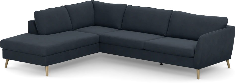 County - 2,5-sits soffa med divan vänster - Blå