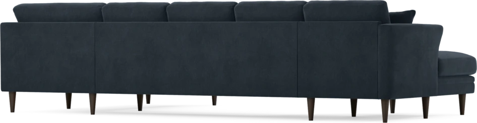 Eden - 3-sits soffa med schäslong vänster och divan höger - Blå