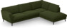 Madison Lux - 3-sits soffa med divan höger - Grön