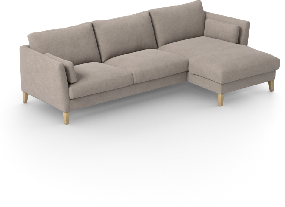 Winston - 3-sits soffa med schäslong, vändbar - Beige