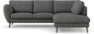 Madison - 2-sits soffa med divan höger - Vit