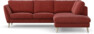 Madison Lux - 2-sits soffa med divan höger - Rosa