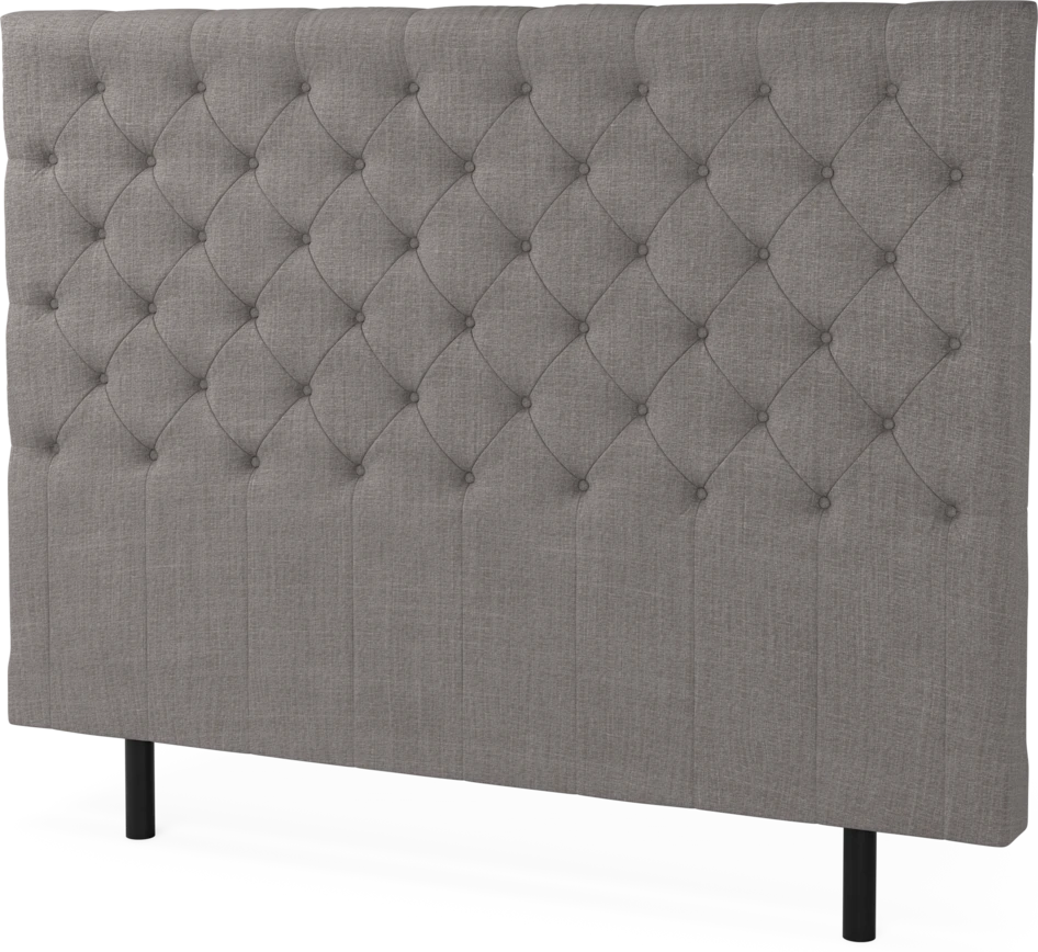 Asperö pikerad - Sänggavel, 160-180 cm - Grå