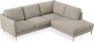 Madison Lux - 2-sits soffa med divan höger - Vit