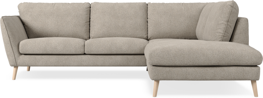 Madison Lux - 2-sits soffa med divan höger - Vit