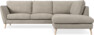 Madison Lux - 2-sits soffa med divan höger - Vit