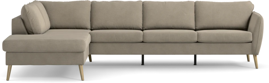 County - 3-sits soffa med divan vänster - Beige