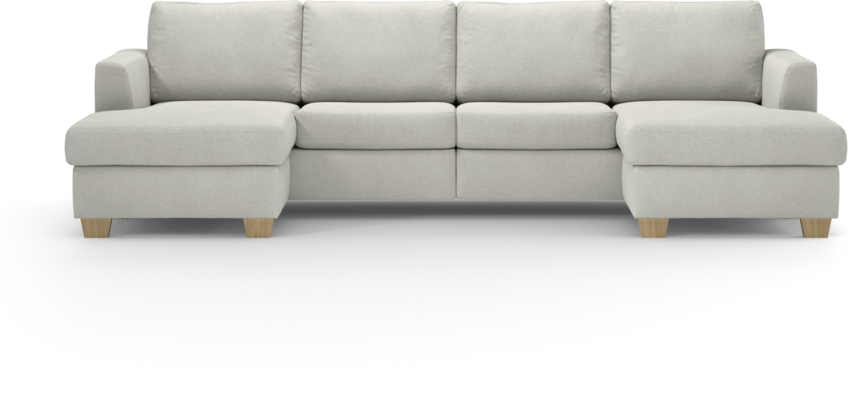 Friday - 2-sits soffa med två schäslonger - Vit