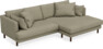 Harper - 4-sits med schäslong XL höger - Beige
