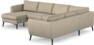 County - Hörnsoffa, 3+2-sits med schäslong vänster - Beige