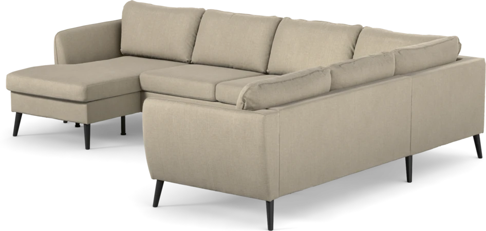 County - Hörnsoffa, 3+2-sits med schäslong vänster - Beige