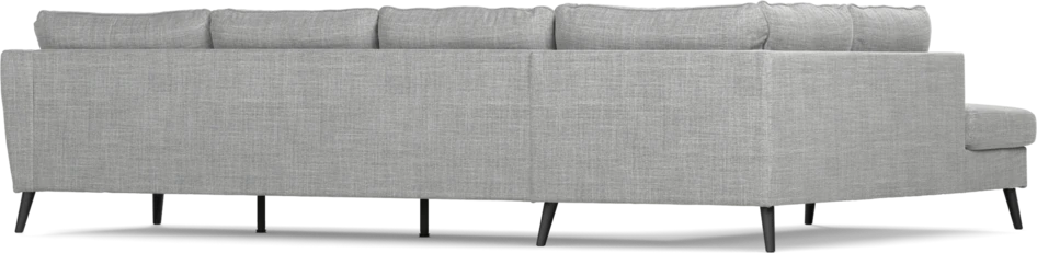 County - 3-sits soffa med divan vänster - Grå