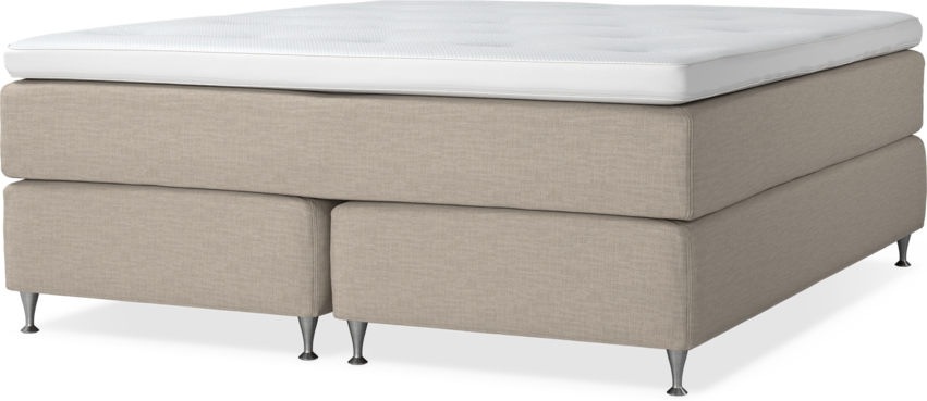 Delux Dream - Kontinentalsäng, dubbelsäng med bäddmadrass - Beige