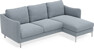 Madison - 2-sits soffa med schäslong höger - Blå